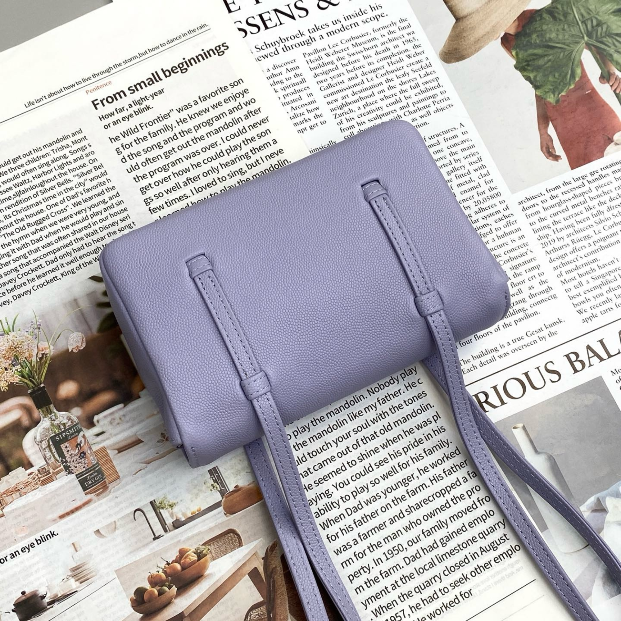 Chanel Clutch Purple Bag 17cm/6.7in