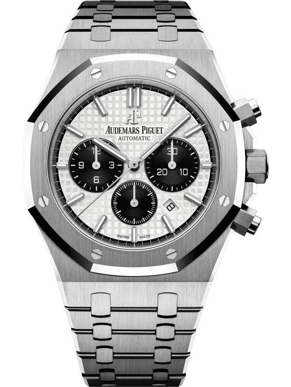 AUDEMARS PIGUET ROYAL OAK PANDA White Dial CHRONOGRAPH 41mm