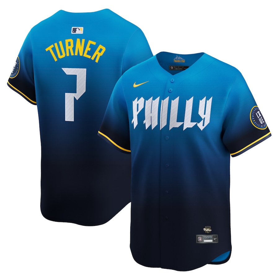 Trea Turner Philadelphia Phillies 2024 City Connect Limited Player Jersey Blue
