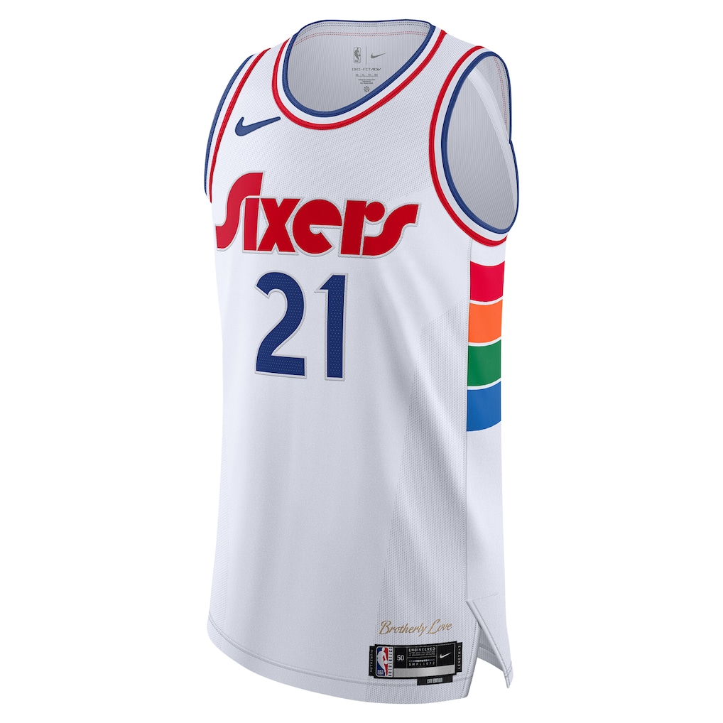 Men's Philadelphia 76ers Joel Embiid White 2024/25  Player Jersey - City Edition