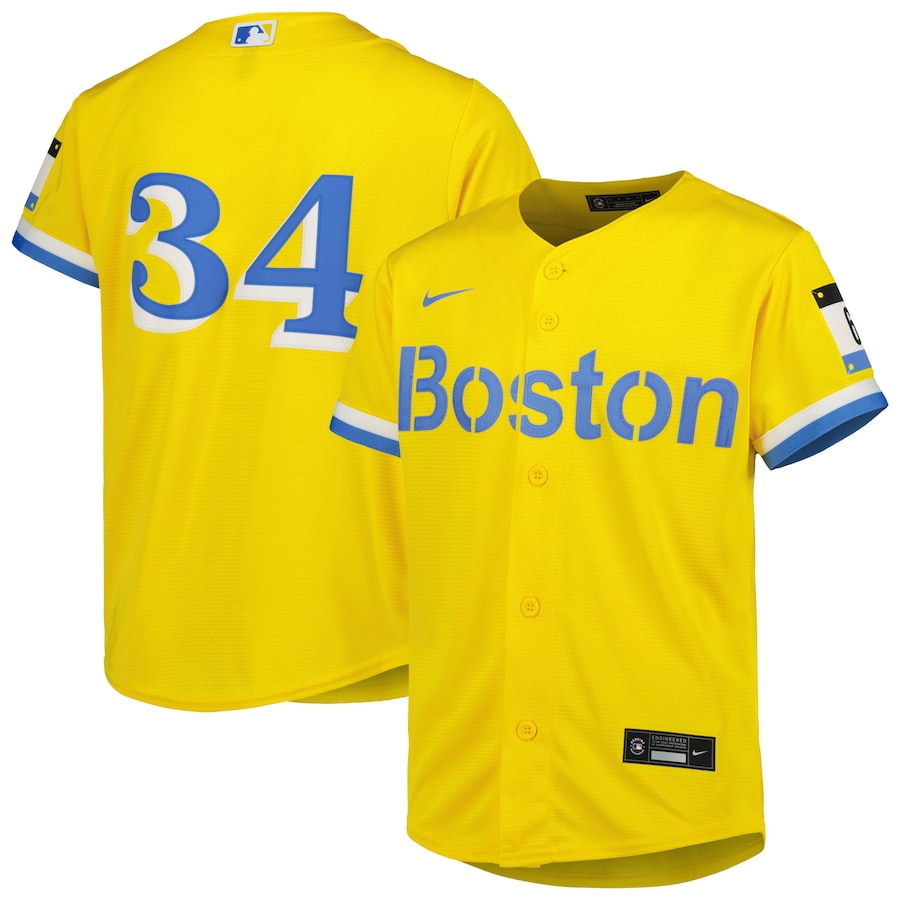 David Ortiz Boston Red Sox Youth City Connect Player Jersey Gold