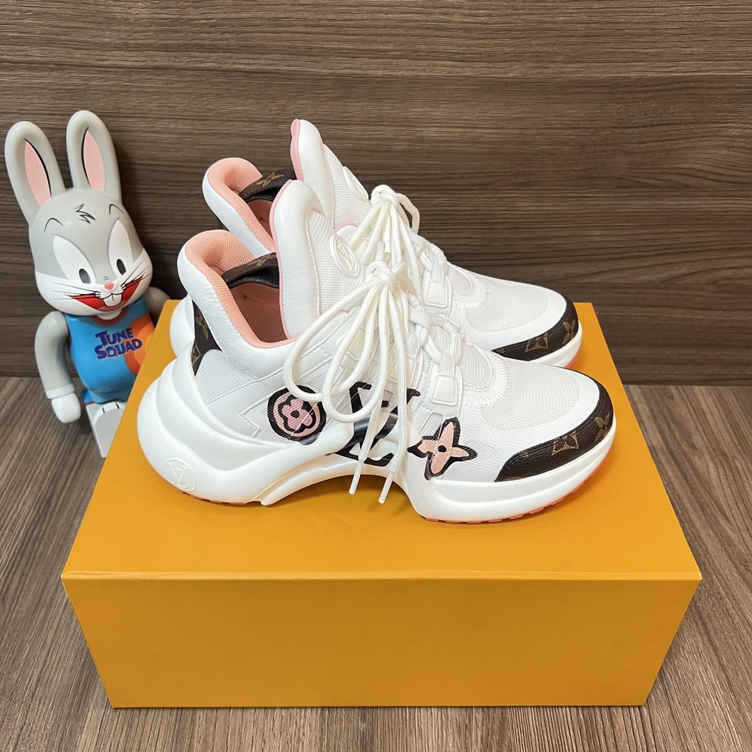 Louis Vuitton Lv Monogram Chunky Sneakers White