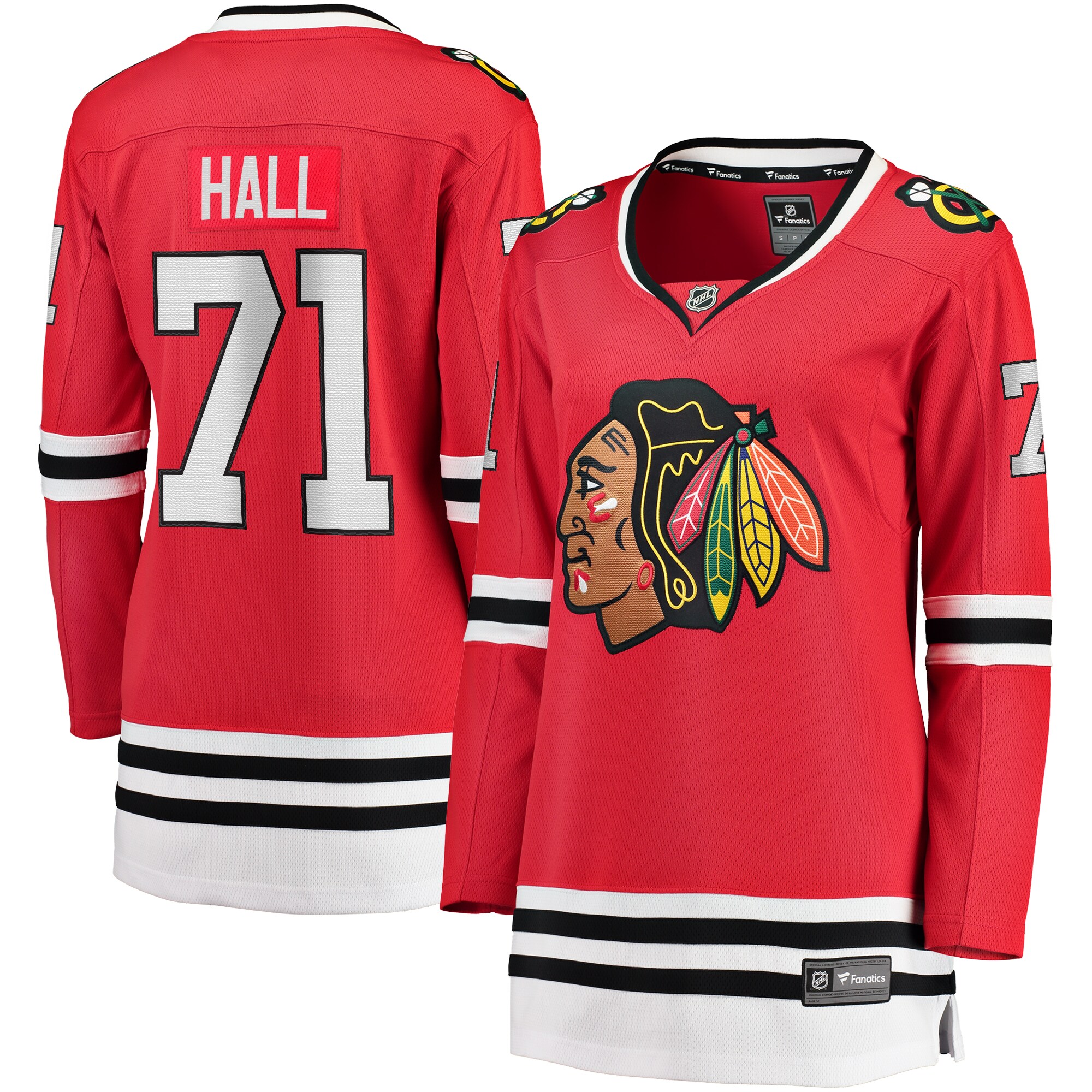 Taylor Hall Chicago Blackhawks Fanatics Women’s Home Breakaway Player Jersey – Red
