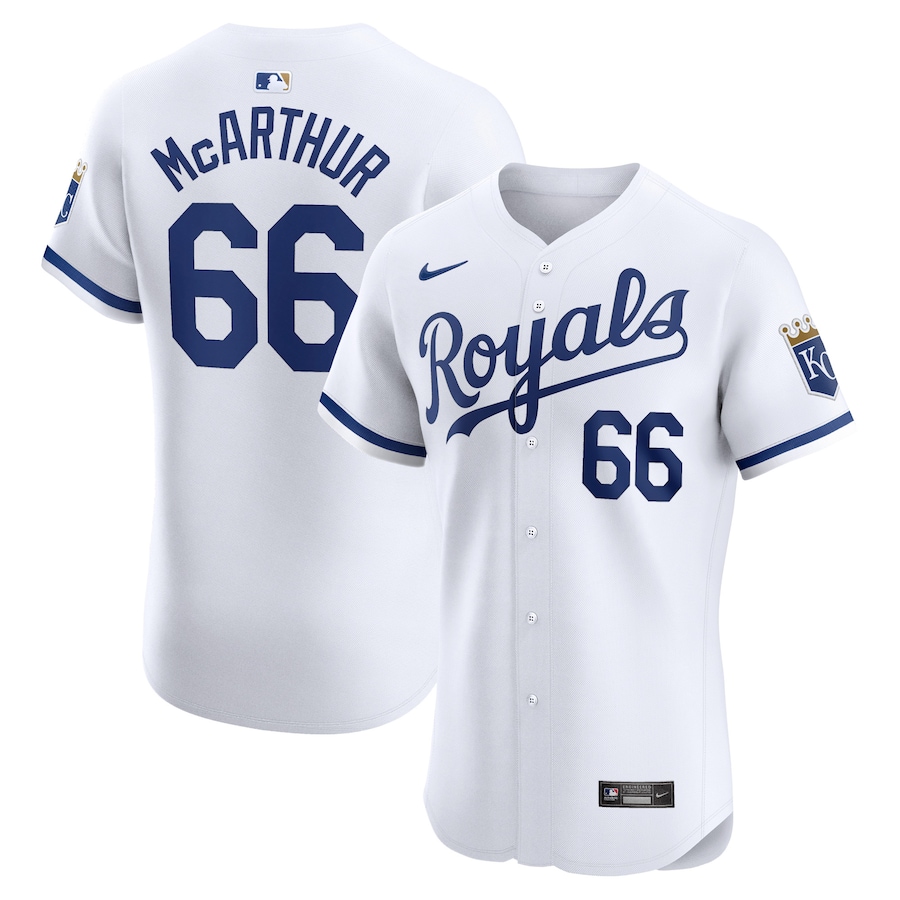 James Macarthur Kansas City Royals Home Elite Player Jersey White