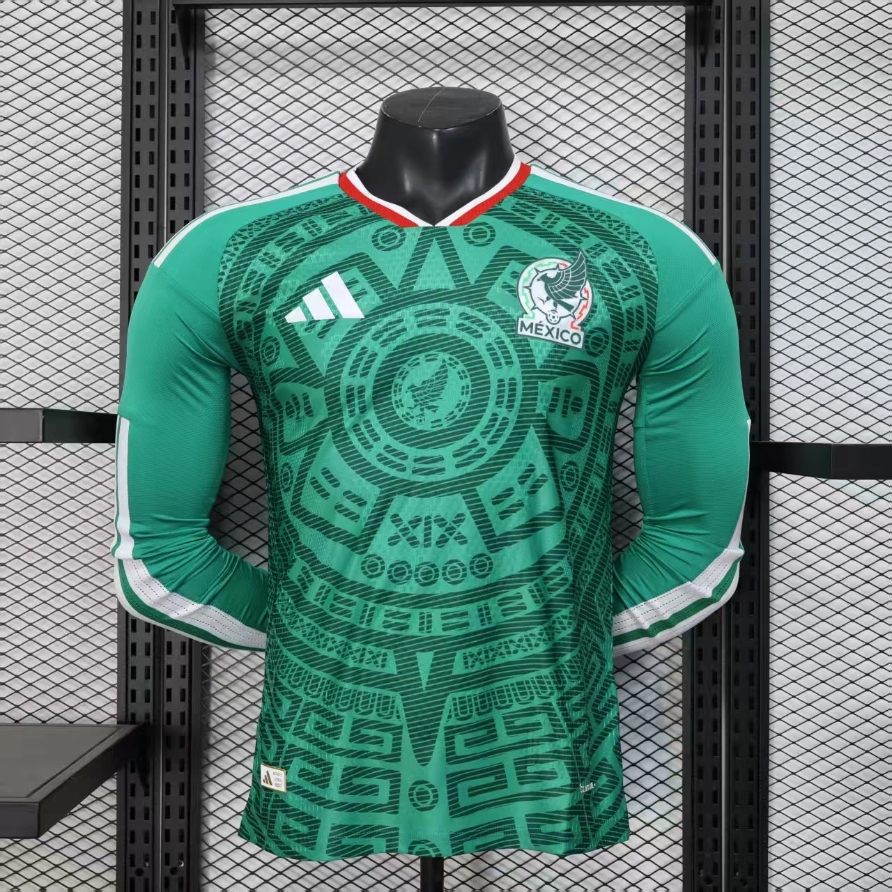Player 2025-26 Mexico home Long sleeves Football jersey