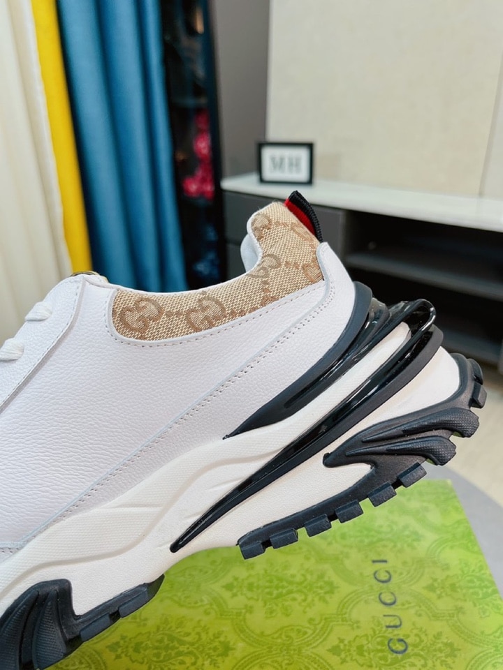 Gucci Gc Rhython Leather Sneaker White