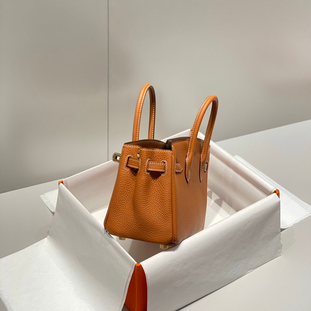Hermes Birkin 20Cm Gold Togo Leather Gold Hardware