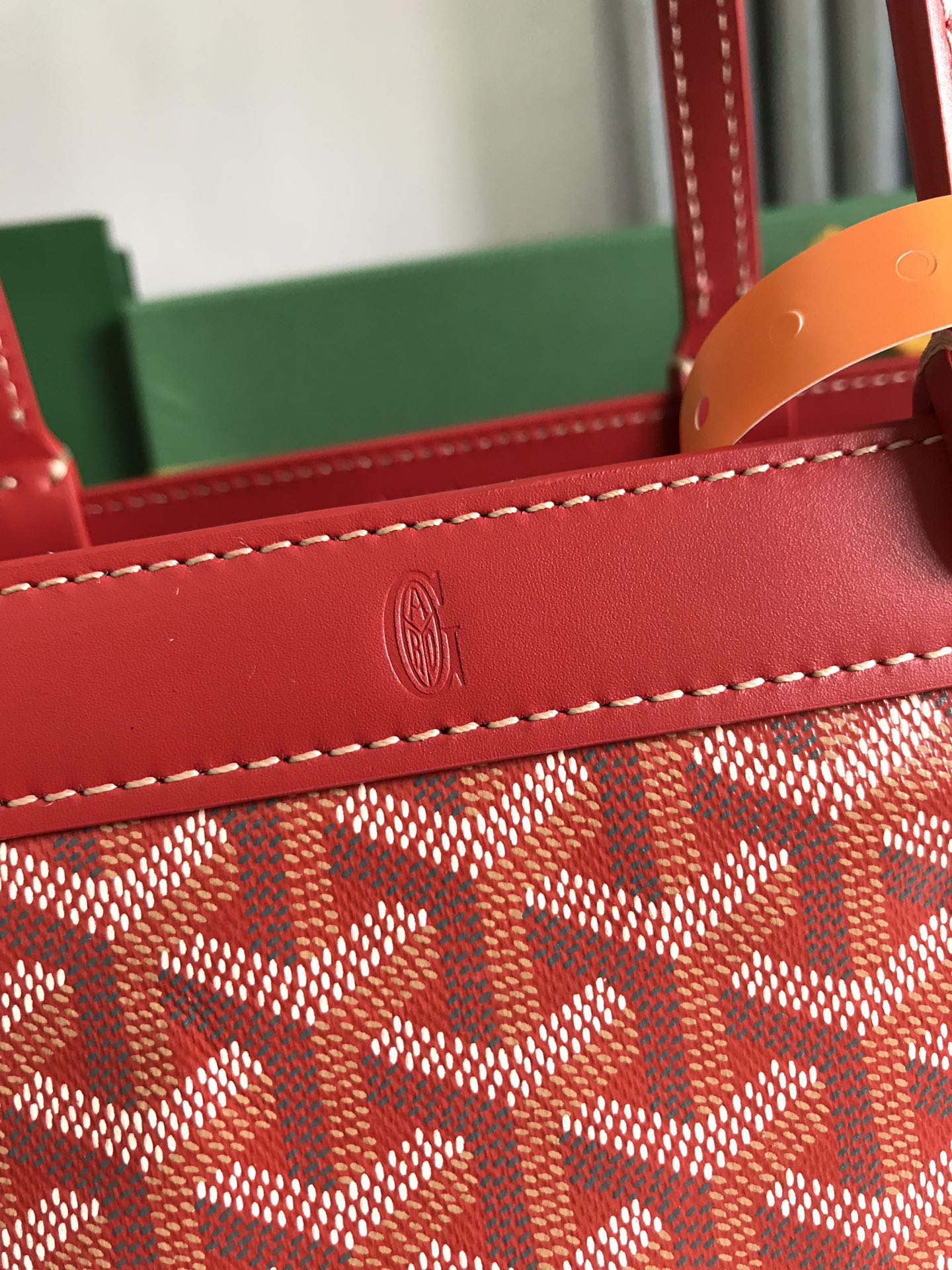 Goyard Bellechasse Biaude Pm Bag 36cm Classic Red Goyardine Canvas And Calfskin Trim