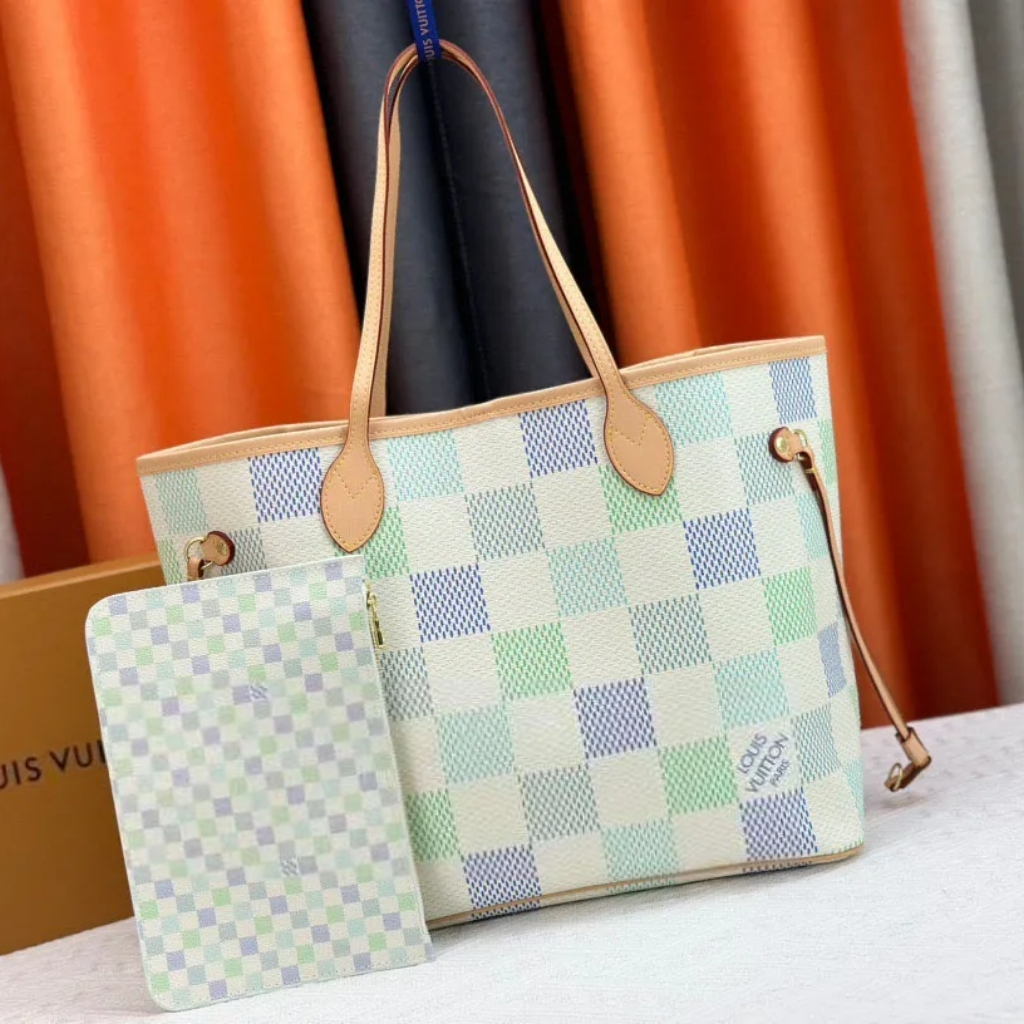 Louis Vuitton Neverfull MM Damier Canvas Pistachio 31Cm