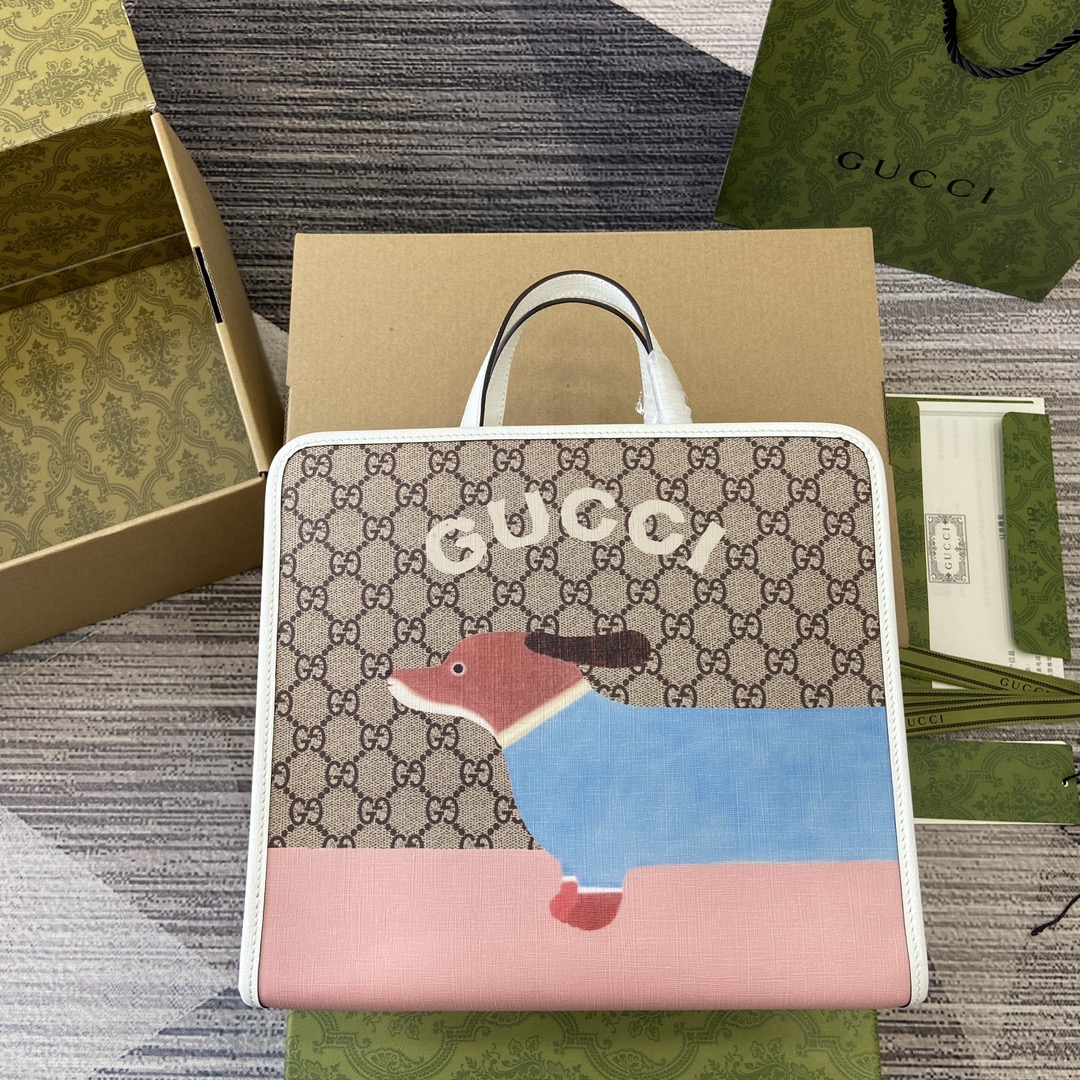 Gucci 2024 Cruise Kids' Animal-Print Tote