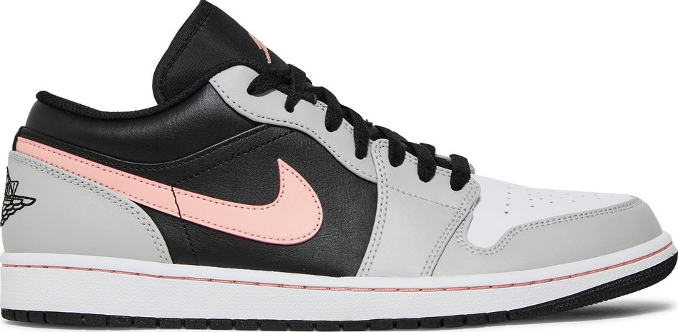 Air Jordan 1 Low Black Grey Fog Bleached Coral 553558-062