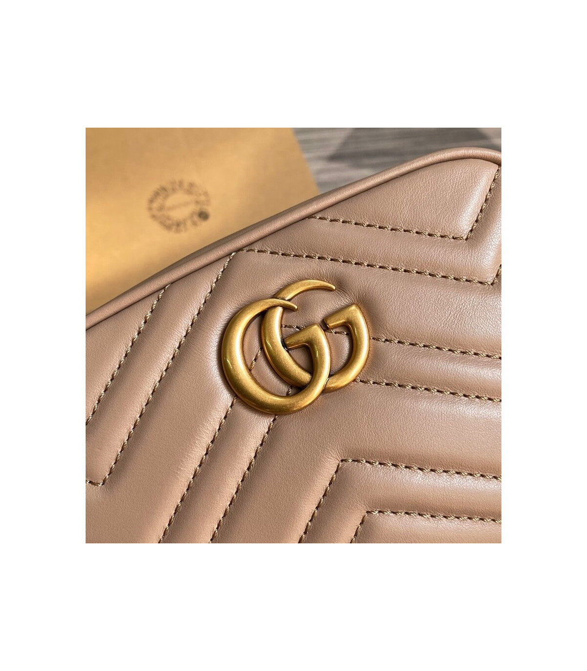 Gucci GG Marmont Matelasse Mini Bag Nude Pink