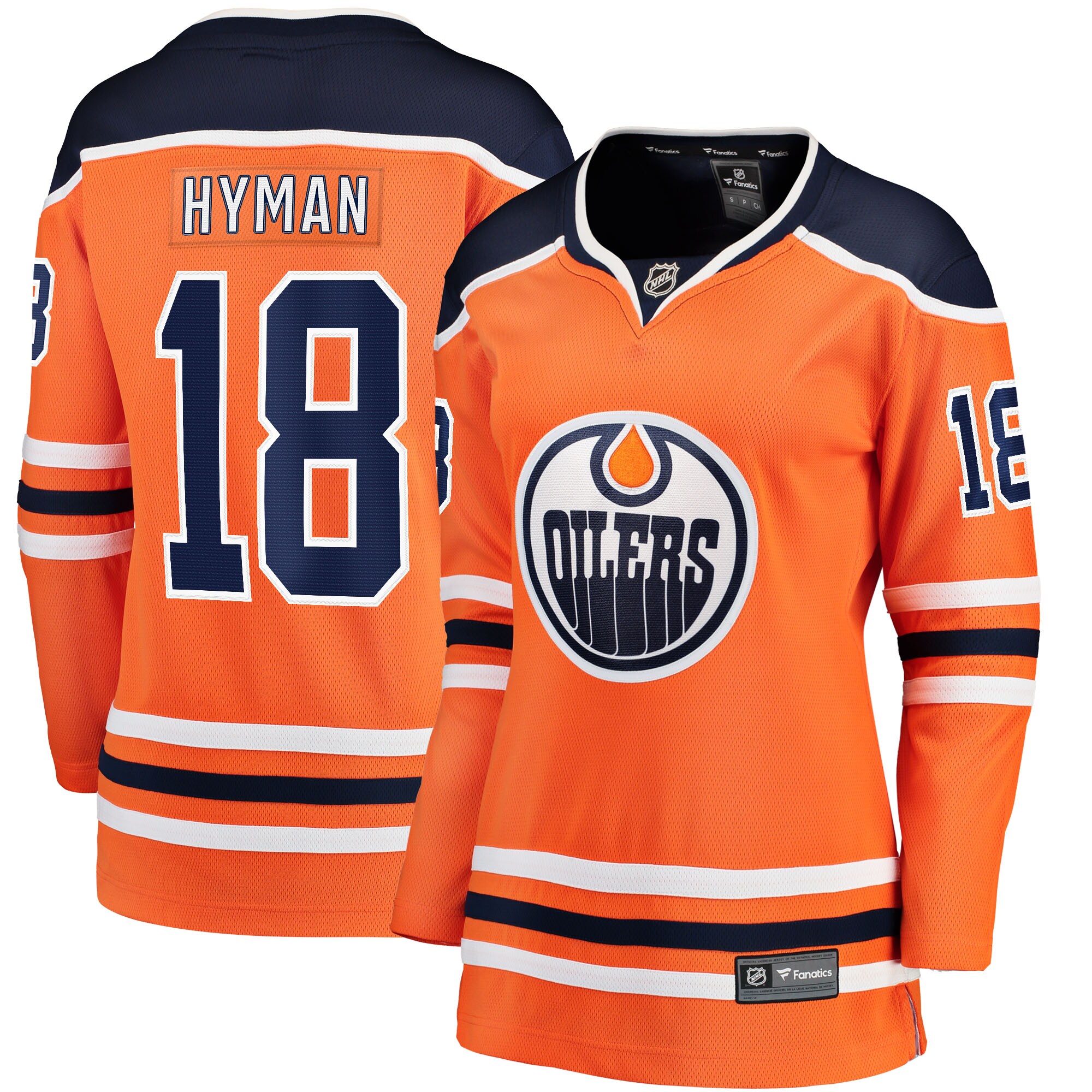 Zach Hyman Edmonton Oilers Fanatics Women’s Breakaway Player Jersey – Orange