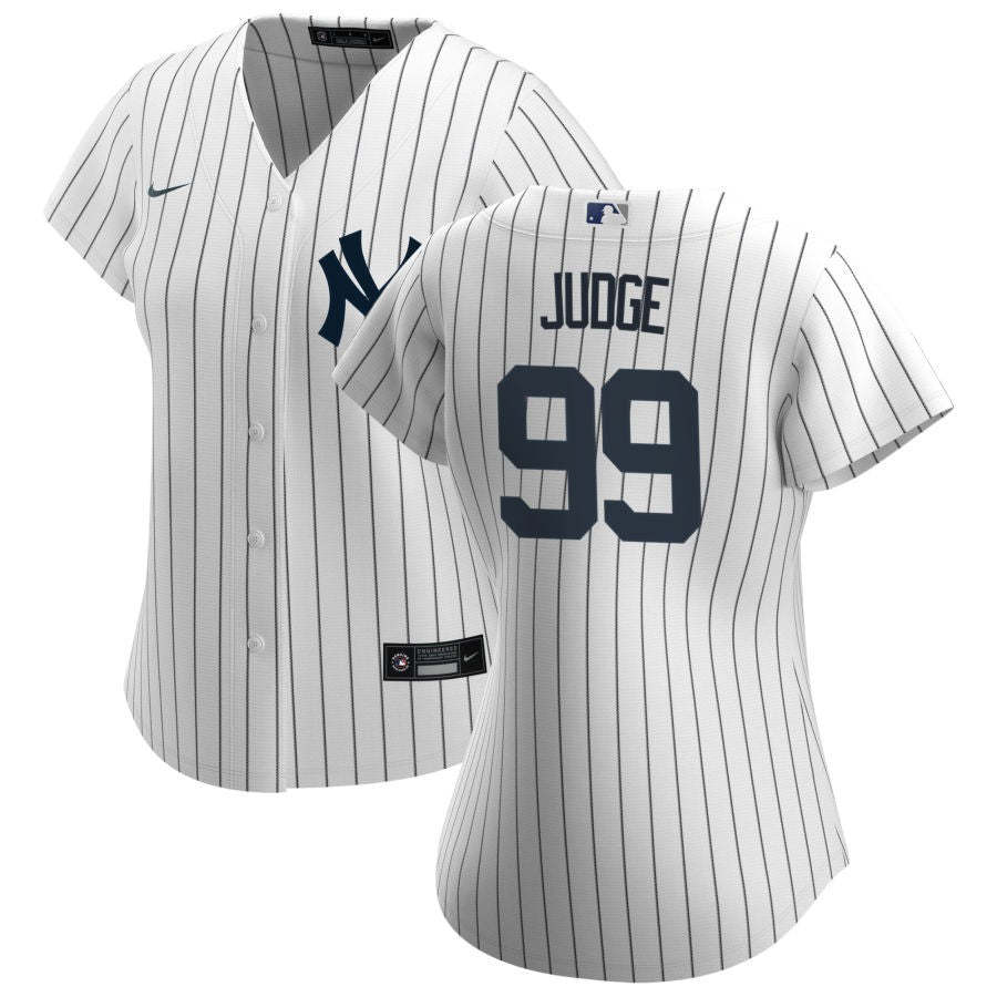 Womens New York Yankees Aaron Judge Cool Base Replica Jersey White