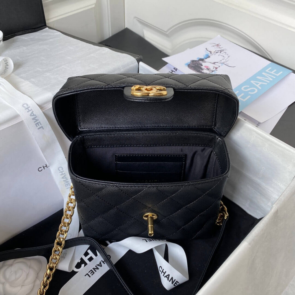 Chanel Grained Calfskin Small Vanity Case 17.5cm