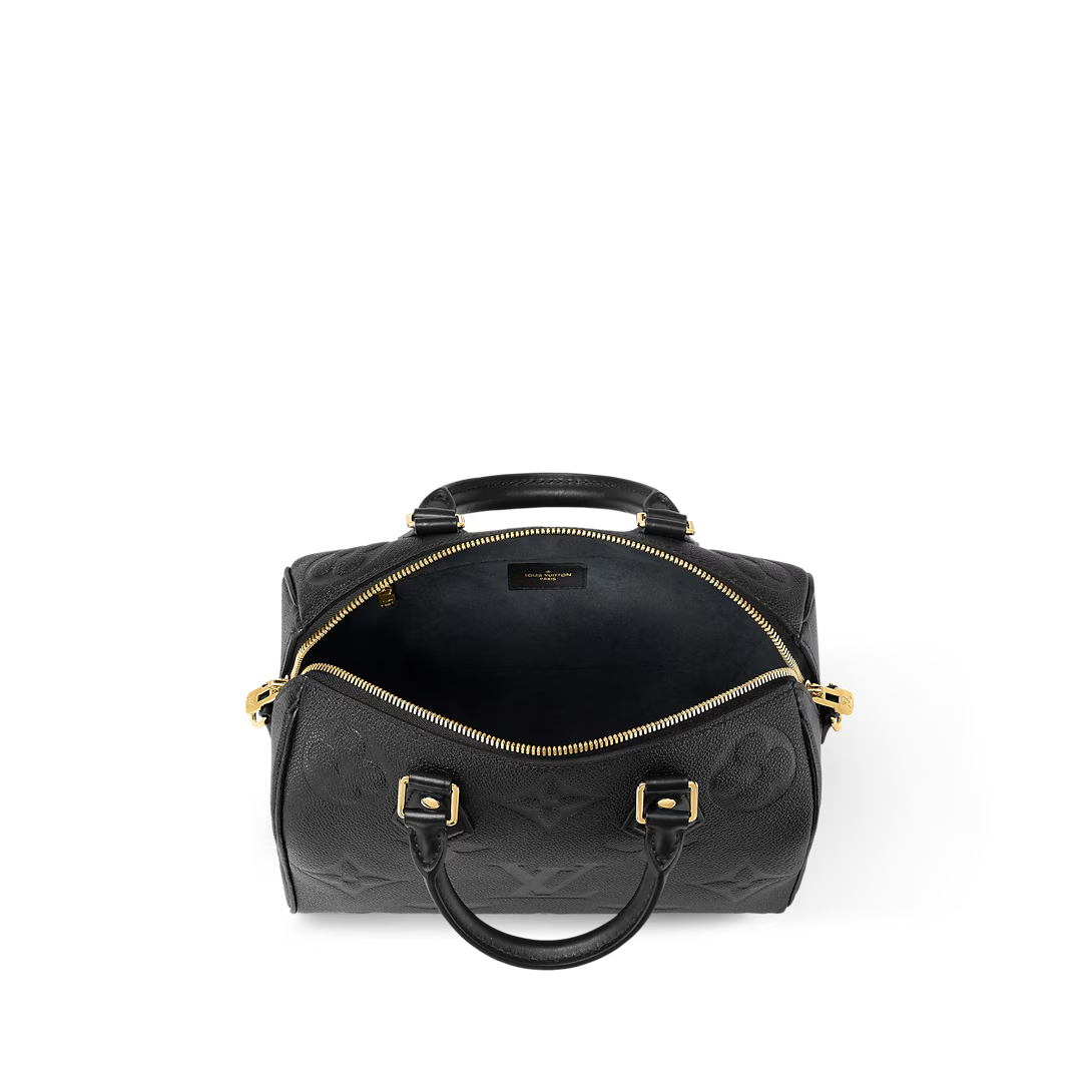 Louis Vuitton Speedy Bandoulière 25 Monogram Empreinte Tourterelle Black 25cm M59273