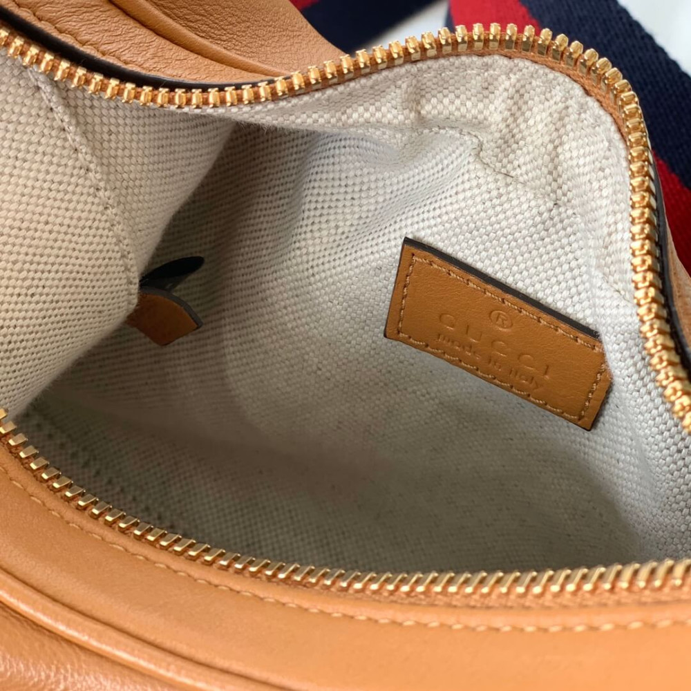 Gucci Brown Leather Attache Small Shoulder Bag 23cm