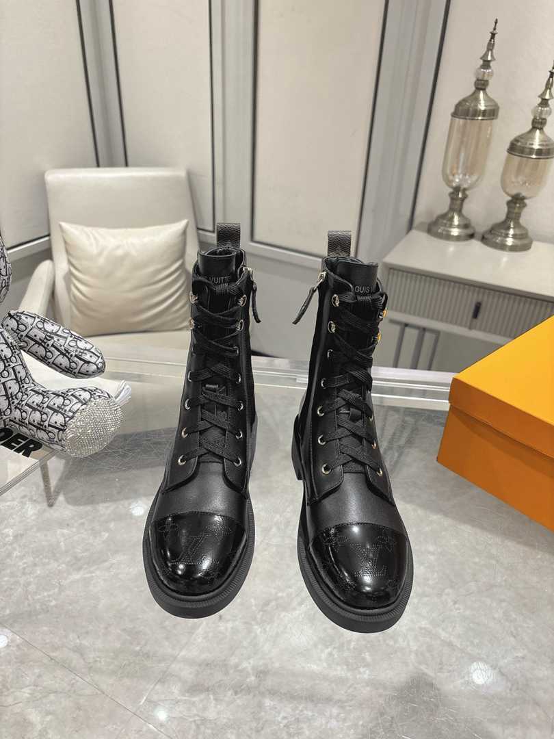 Louis Vuitton Citizen Flat Ranger Boot Leather Black