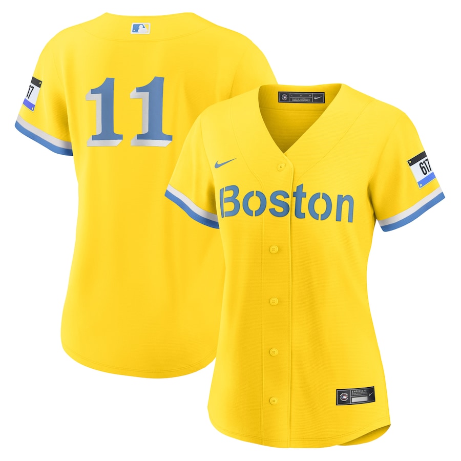 Rafael Devers Boston Red Sox Women's City Connect Player Jersey Gold