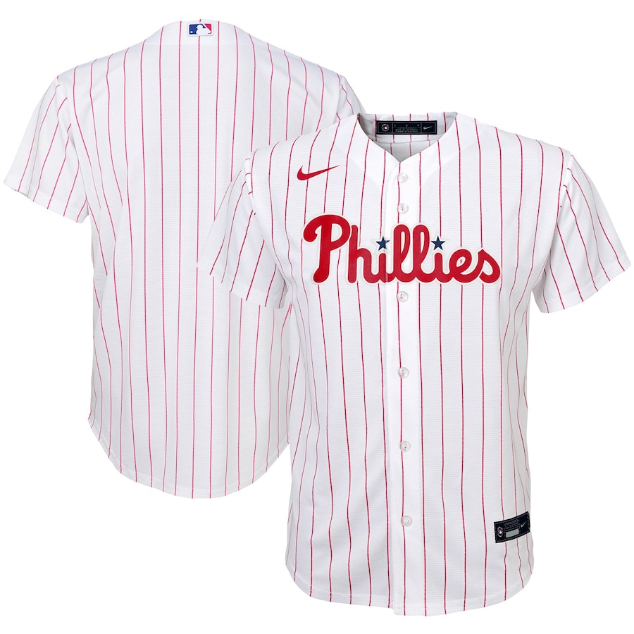 Philadelphia Phillies Youth Home Team Jersey White