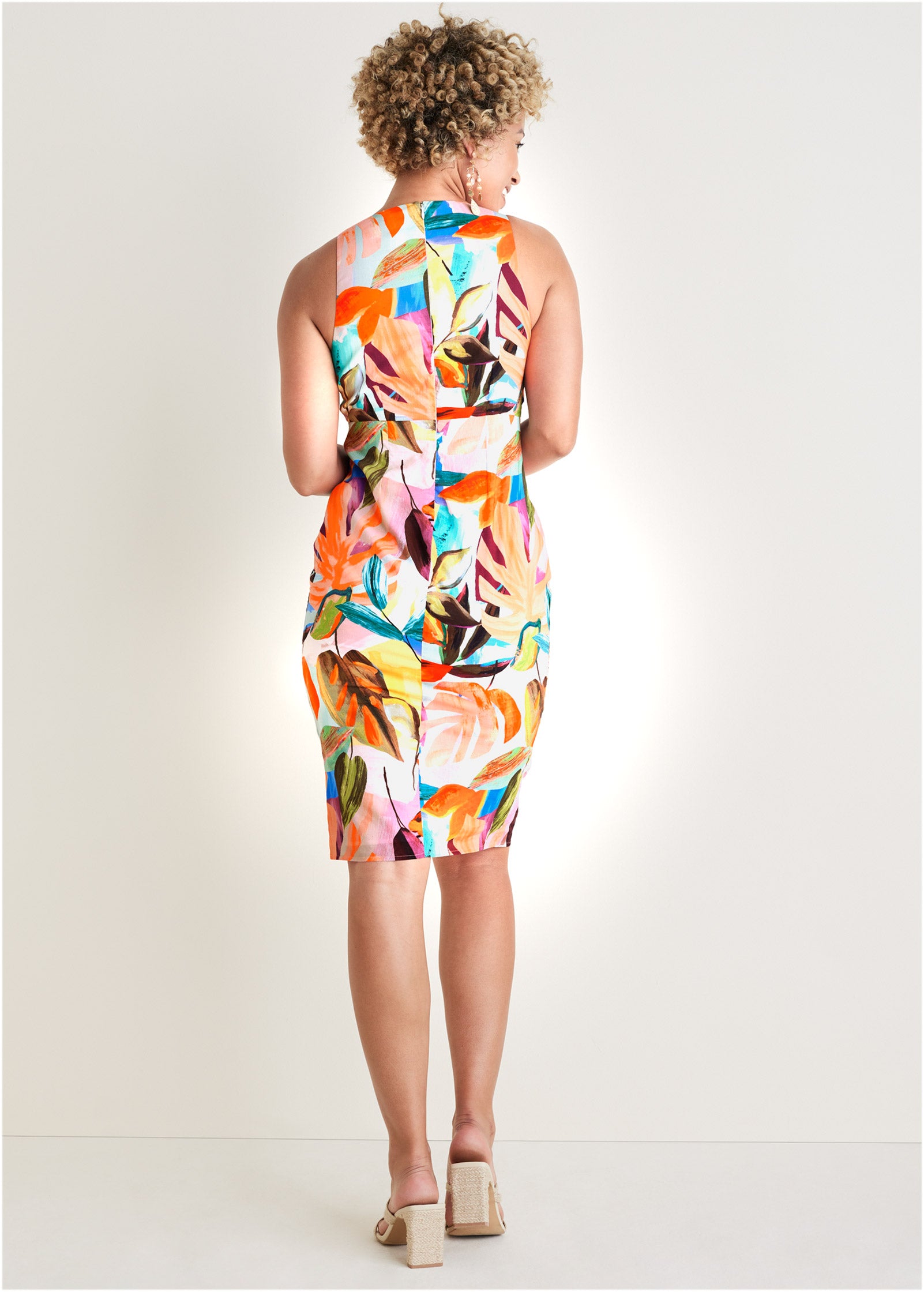 Tie Front Dress – Vibrant Tropic