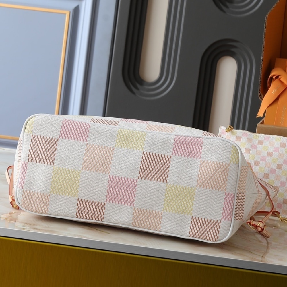 Louis Vuitton Neverfull MM Damier Canvas Peach 31Cm N40668