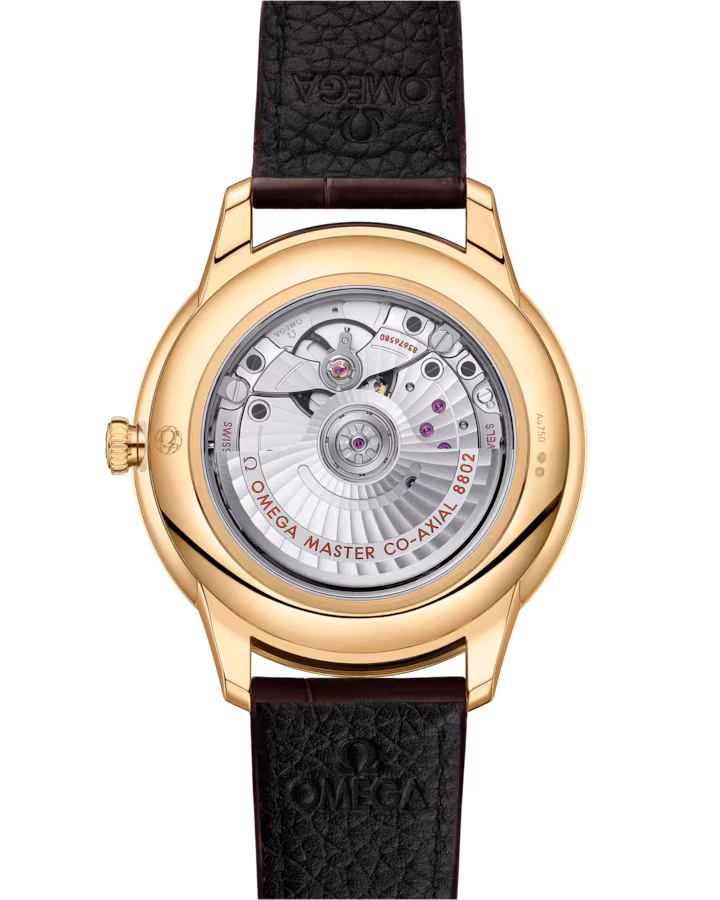 Omega De Ville Prestige 41 mm Silver Dial 18k Yellow Gold Strap 434.53.41.20.02.001