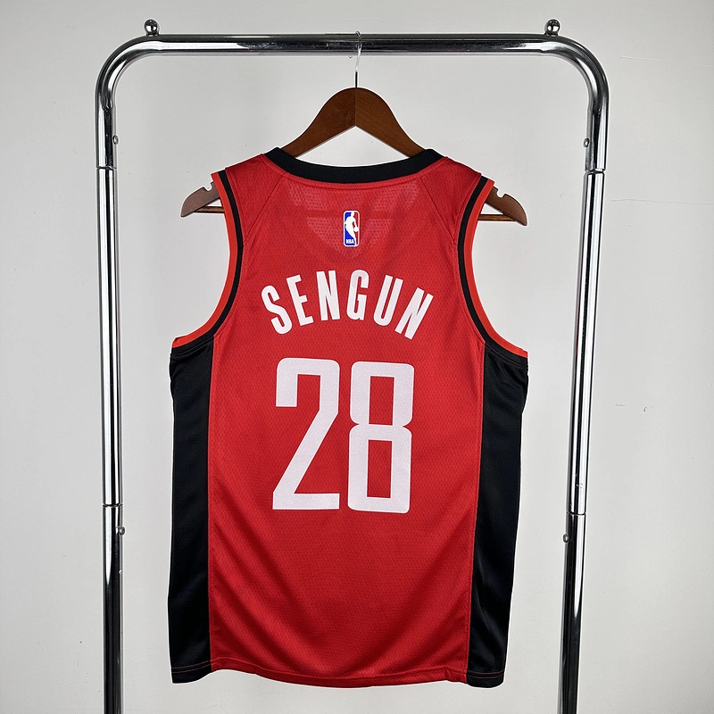2023 NBA Houston Rockets 28 SENGUN Basketball Jersey