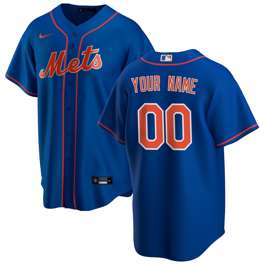 New York Mets Alternate Custom Jersey Royal
