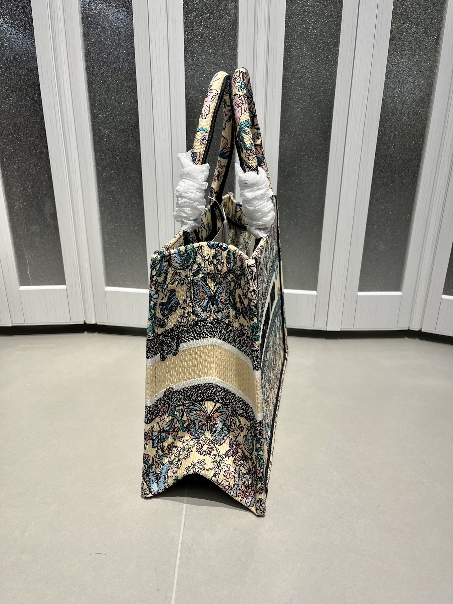 Dior Book Tote - Paris Plan Embroidery