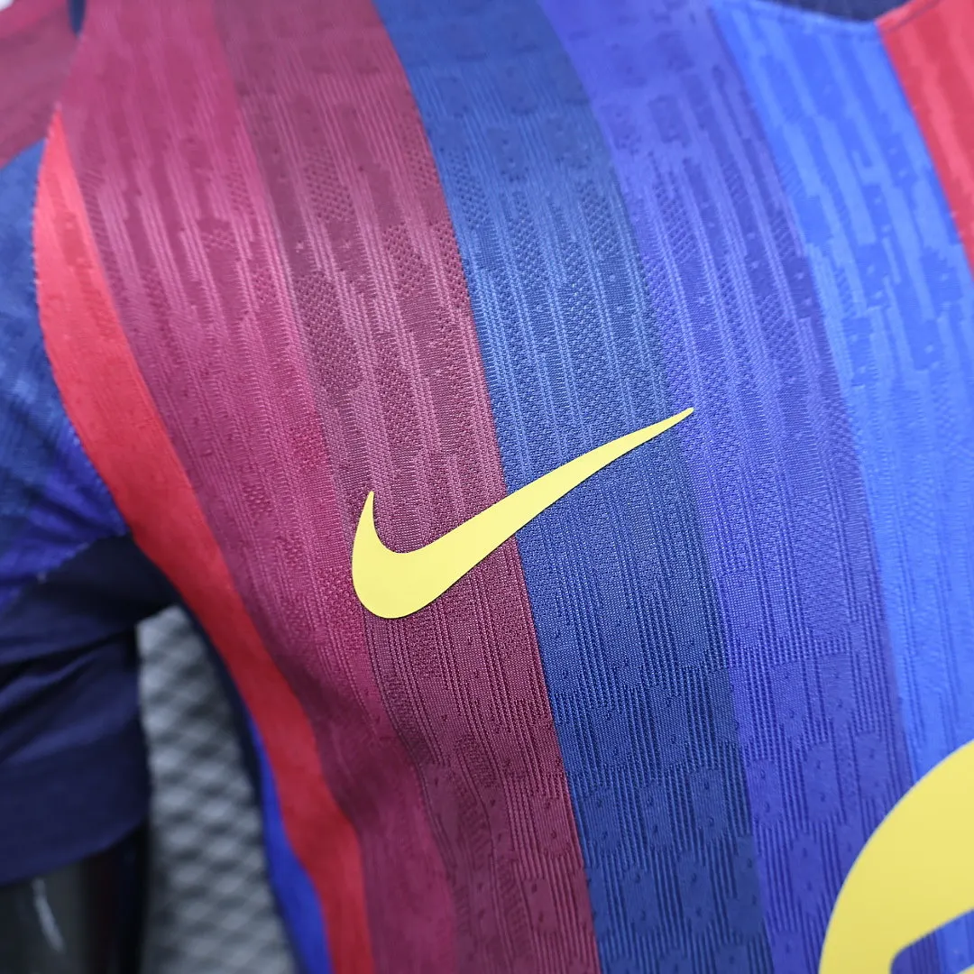 2026/27 La Liga Barcelona Team Home Football Jersey Player Version - JerseyFun