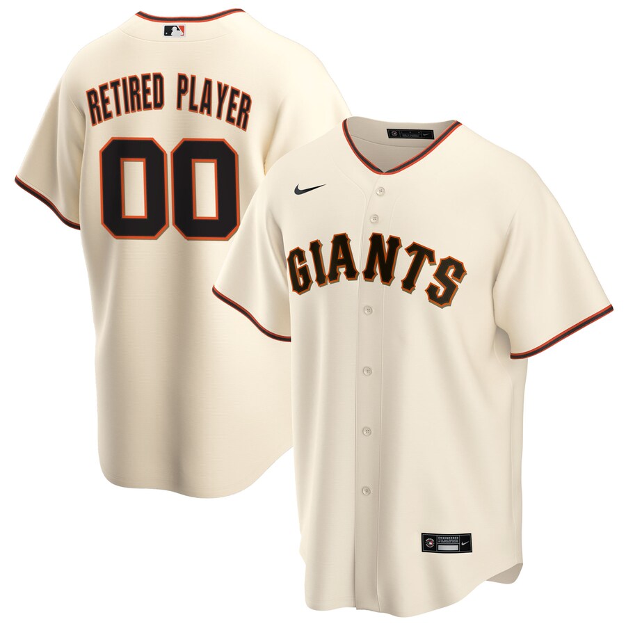 San Francisco Giants Home Pick-A-Player Retired Roster Jersey Cream