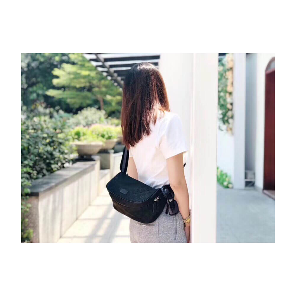 Gucci GG Guccissima Nylon Waist Crossbody Bag