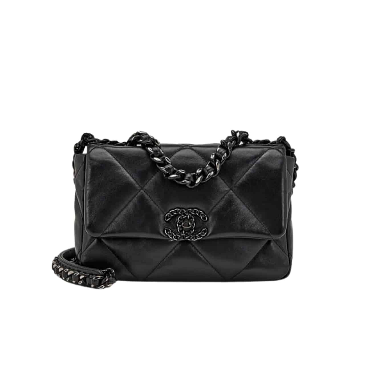 Chanel Cc Flap Bag In Black 26Cm/10.2in