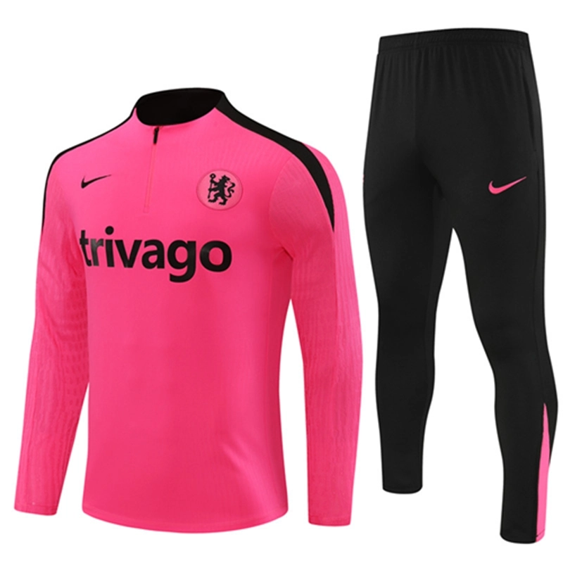 2024-25 Chelsea Pink [Player] Long Sleeve Training Suit