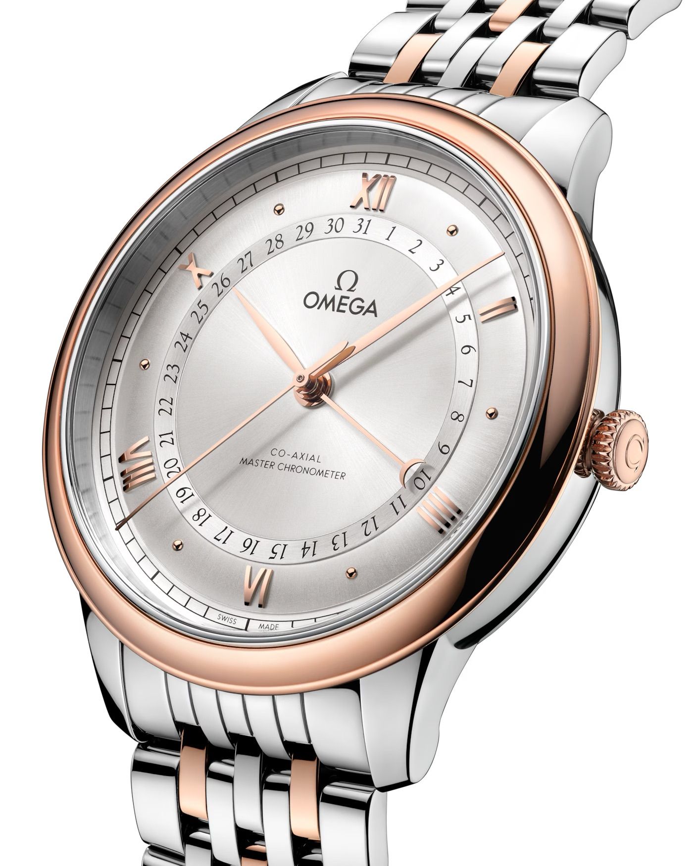 Omega De Ville Prestige, Stainless Steel and 18k Sedna™ Gold, 42mm  434.20.42.22.02.001