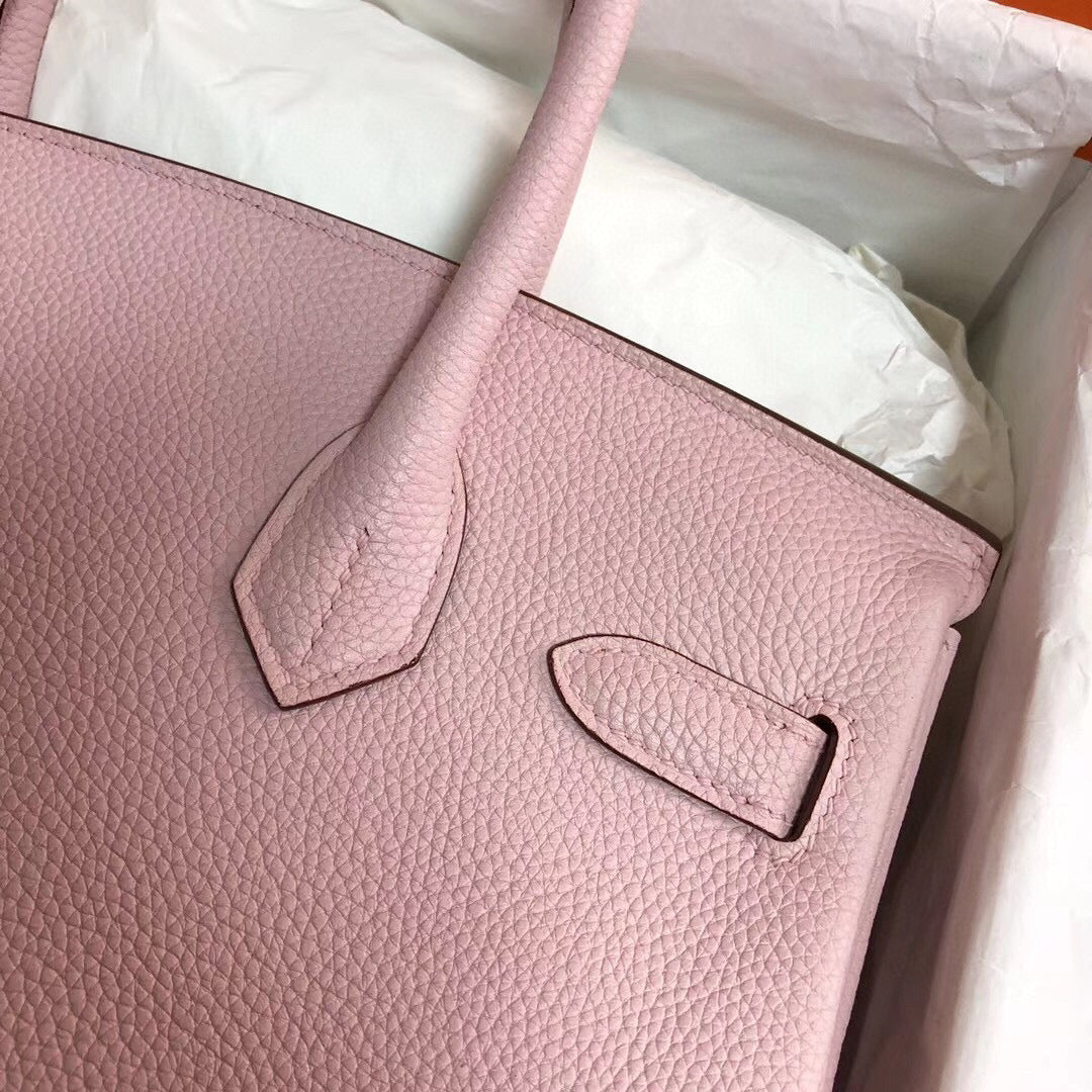 Hermes Birkin 30Cm Pink Togo Leather Gold Hardware