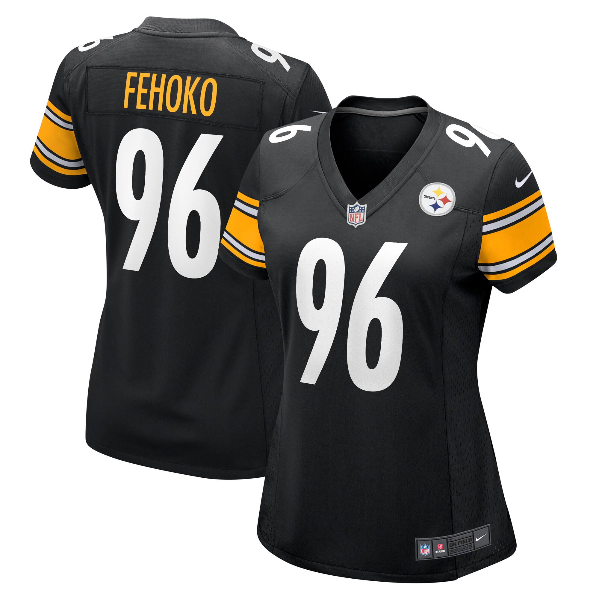 Breiden Fehoko Pittsburgh Steelers Nike Women's  Game Jersey -  Black