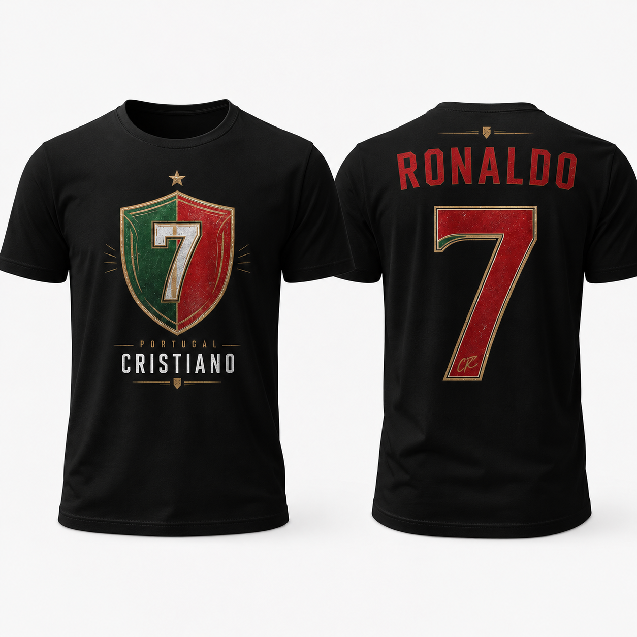 Cristiano Ronaldo Number Pure Cotton T-Shirt – Limited-Time Offer