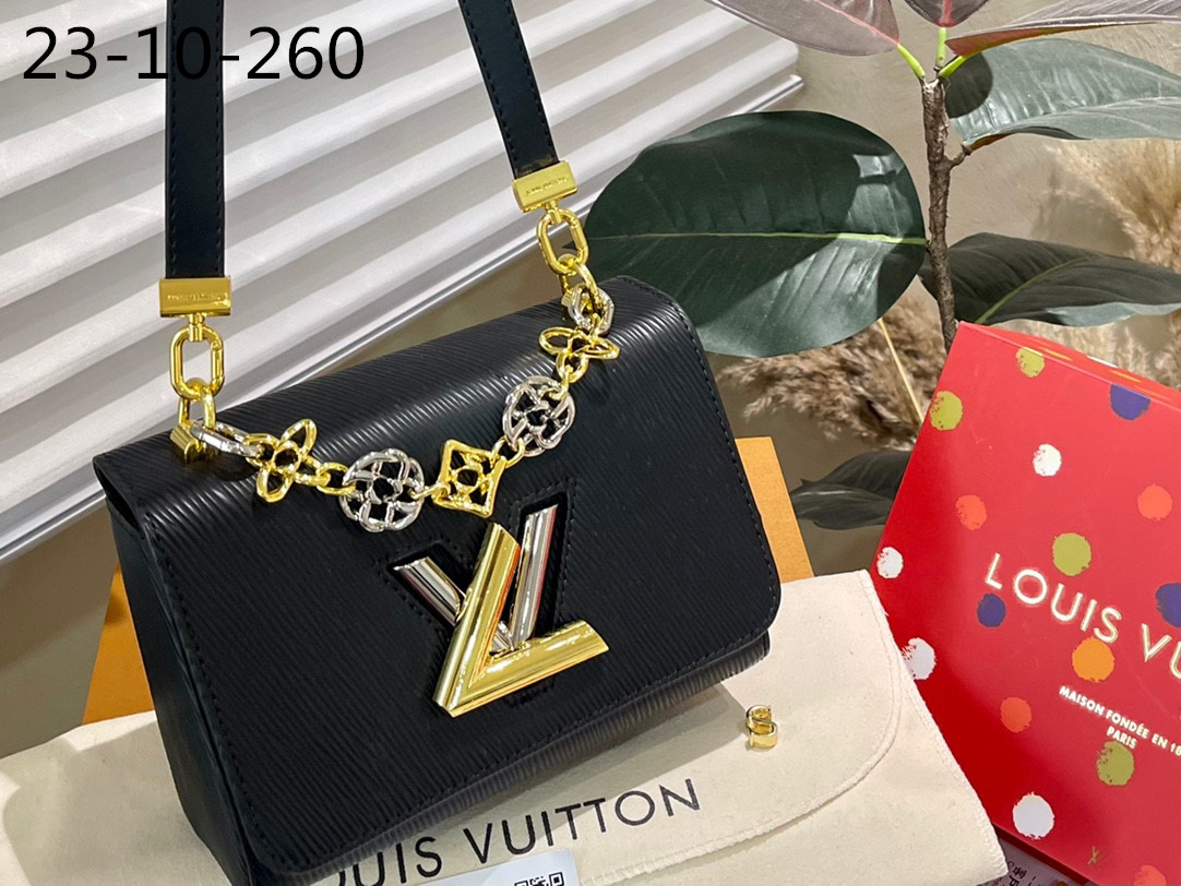 Louis Vuitton Mm Twist Bag Black 23Cm M22773
