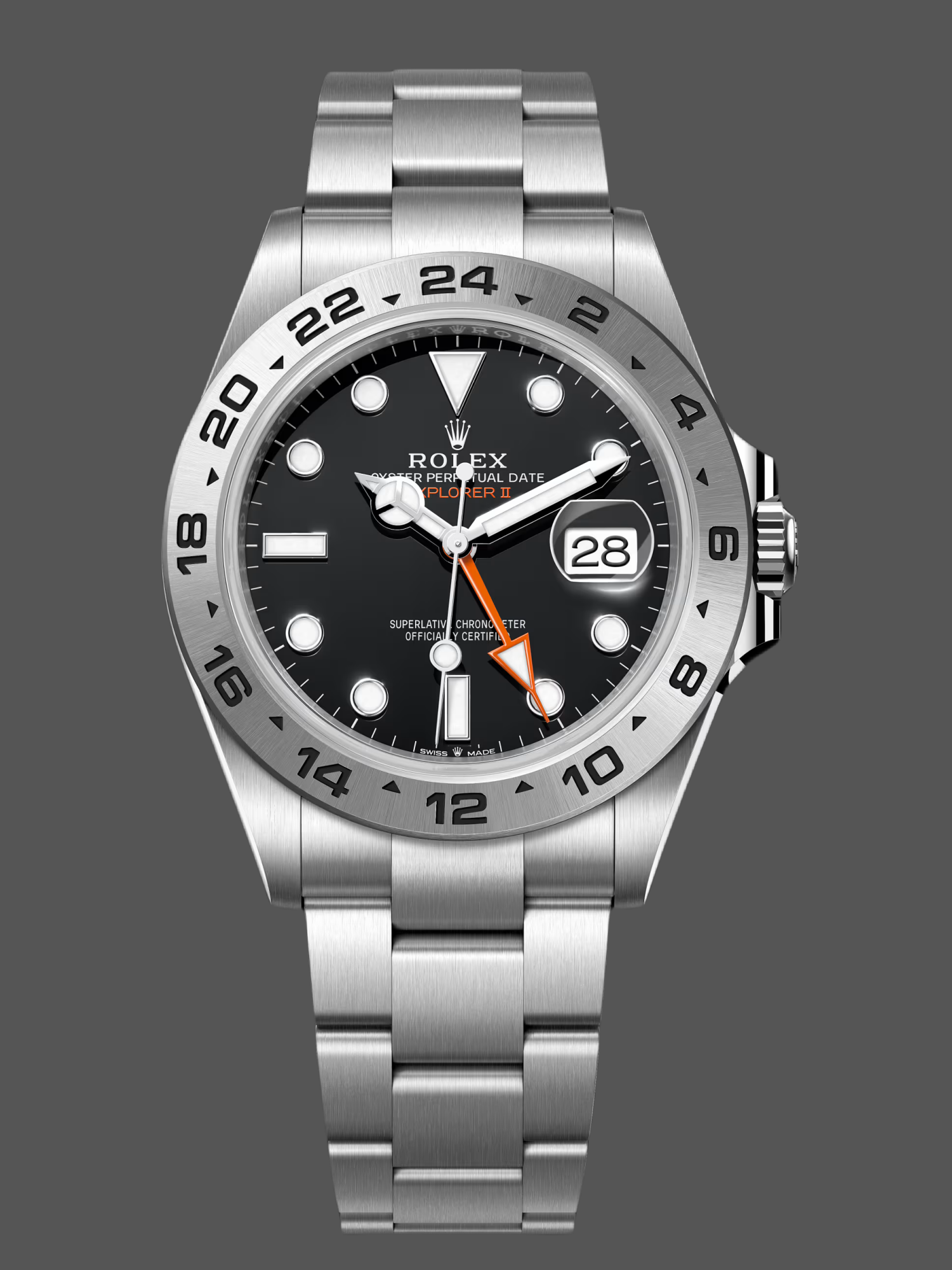 Rolex Explorer II m226570 0002 Stainless Steel Black Dial 42MM Mens Watch