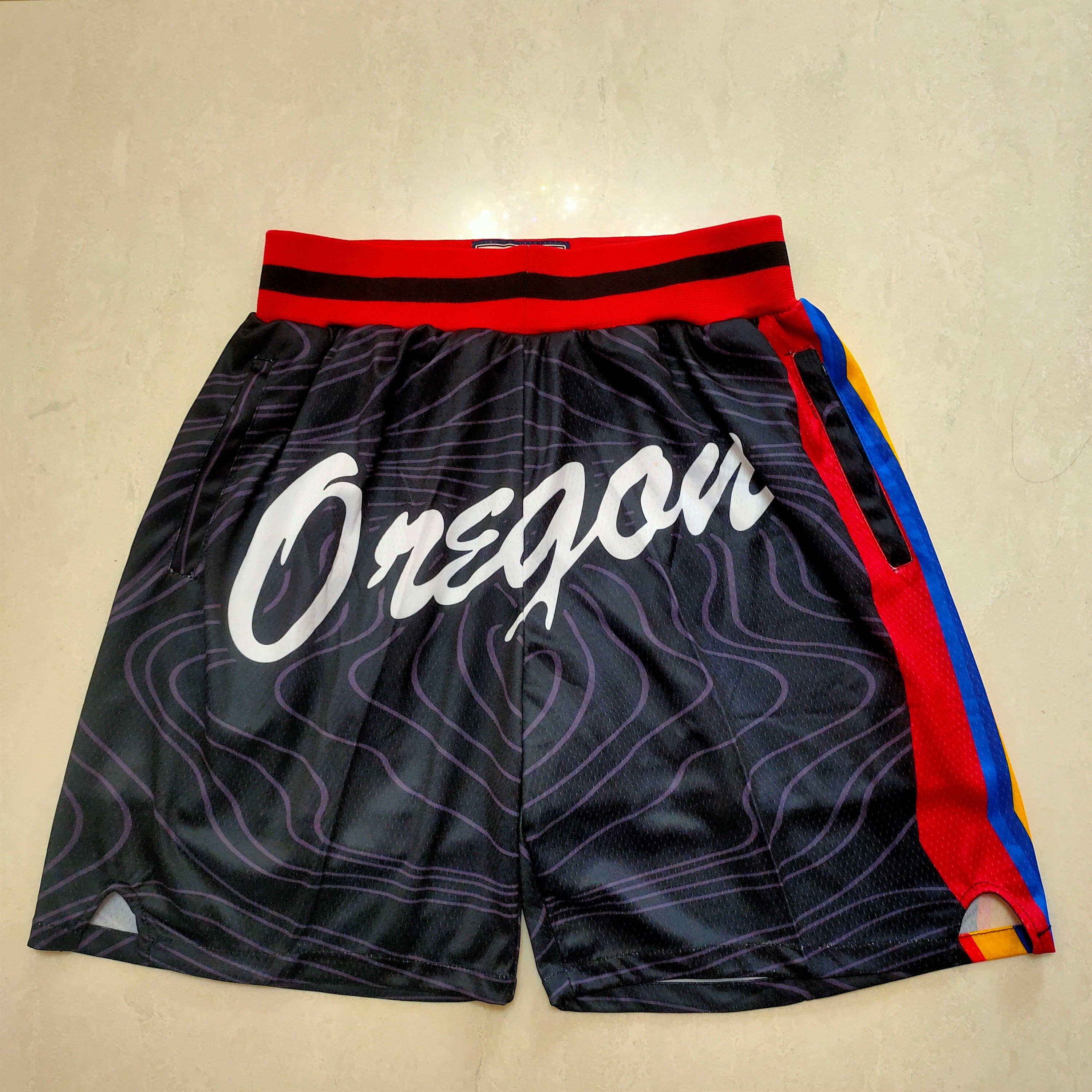 Portland Trail Blazers Heat Transfer Printed Black Pocket Pants