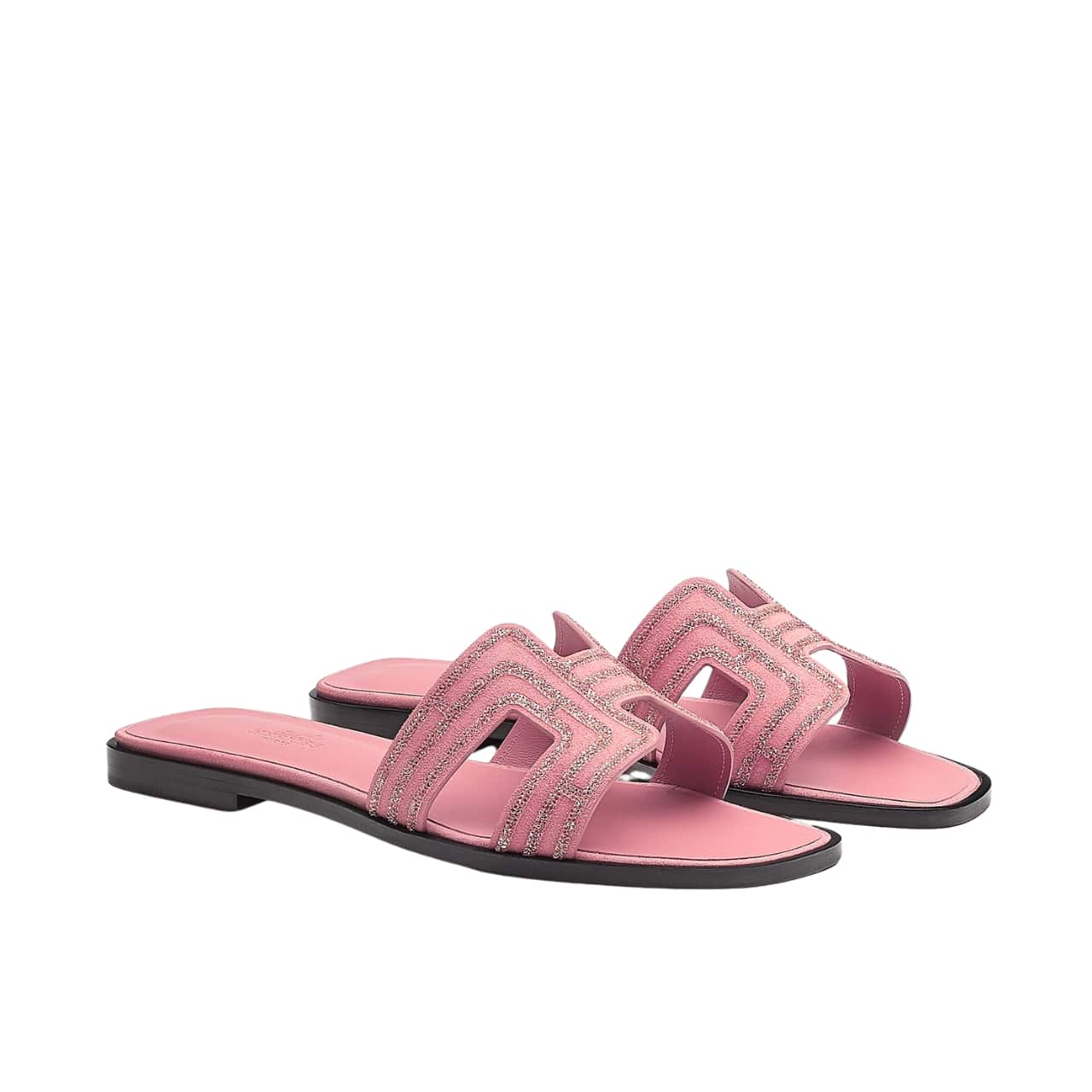 Hermes Oran Sandal Rose Aube
