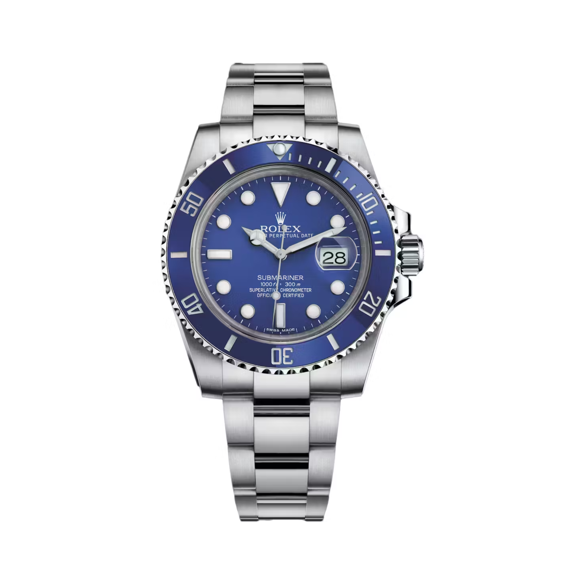 Rolex Submariner White Gold Blue Dial 116619lb