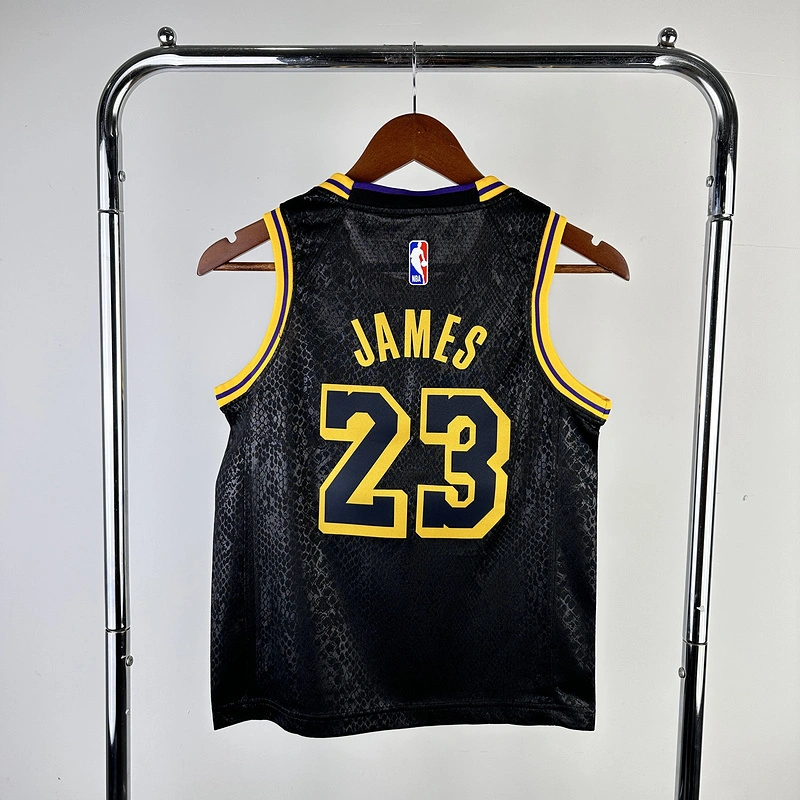 Kids 2023 NBA Lakers 23 JAMES Basketball Jersey