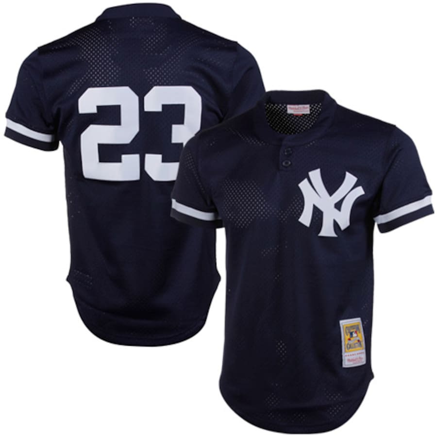 Don Mattingly New York Yankees Mitchell&Ness 1995 Cooperstown Collection Mesh Batting Practice Jersey Navy