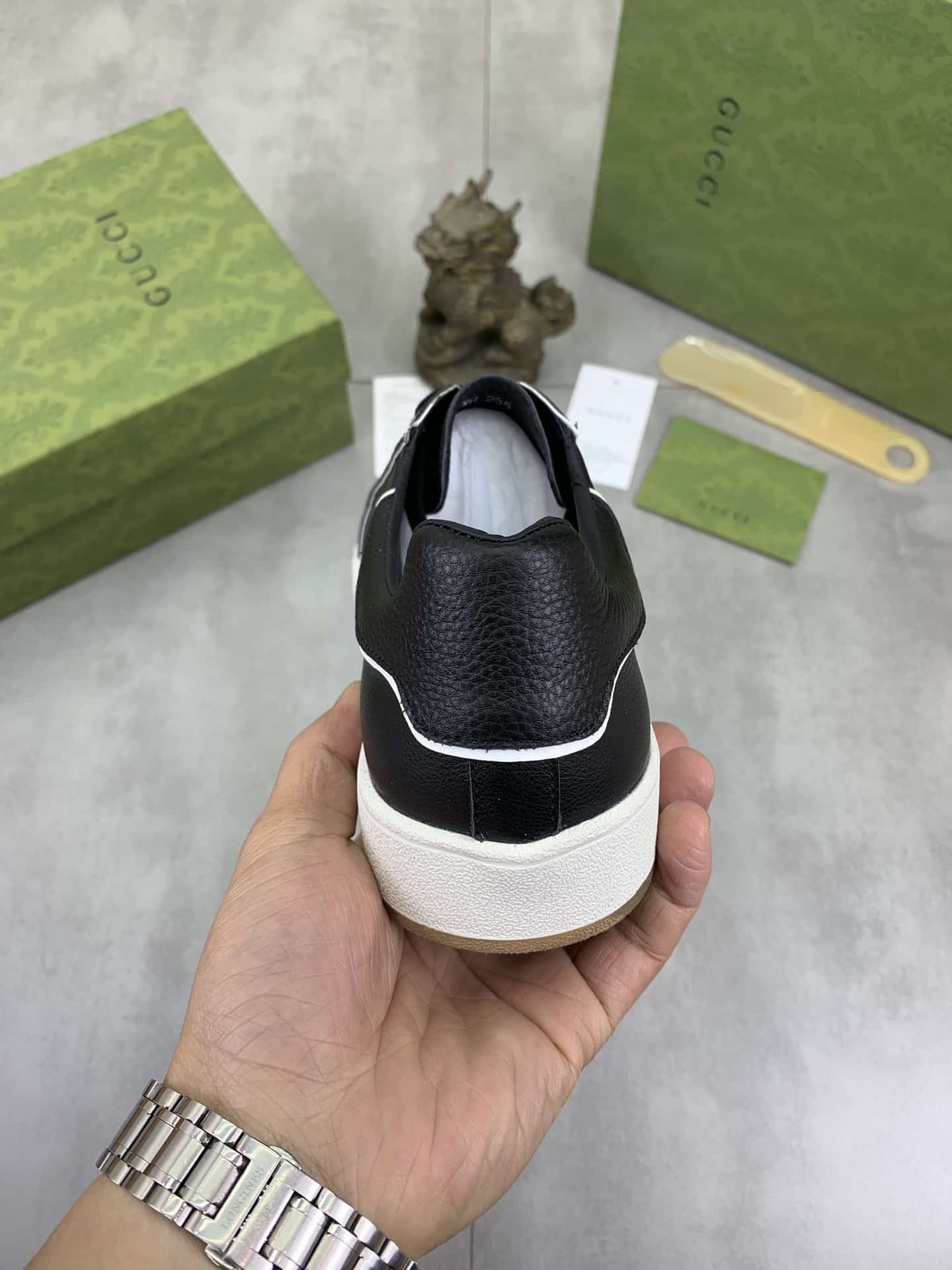 Gucci Classic Fashion Sneaker With Edge Black