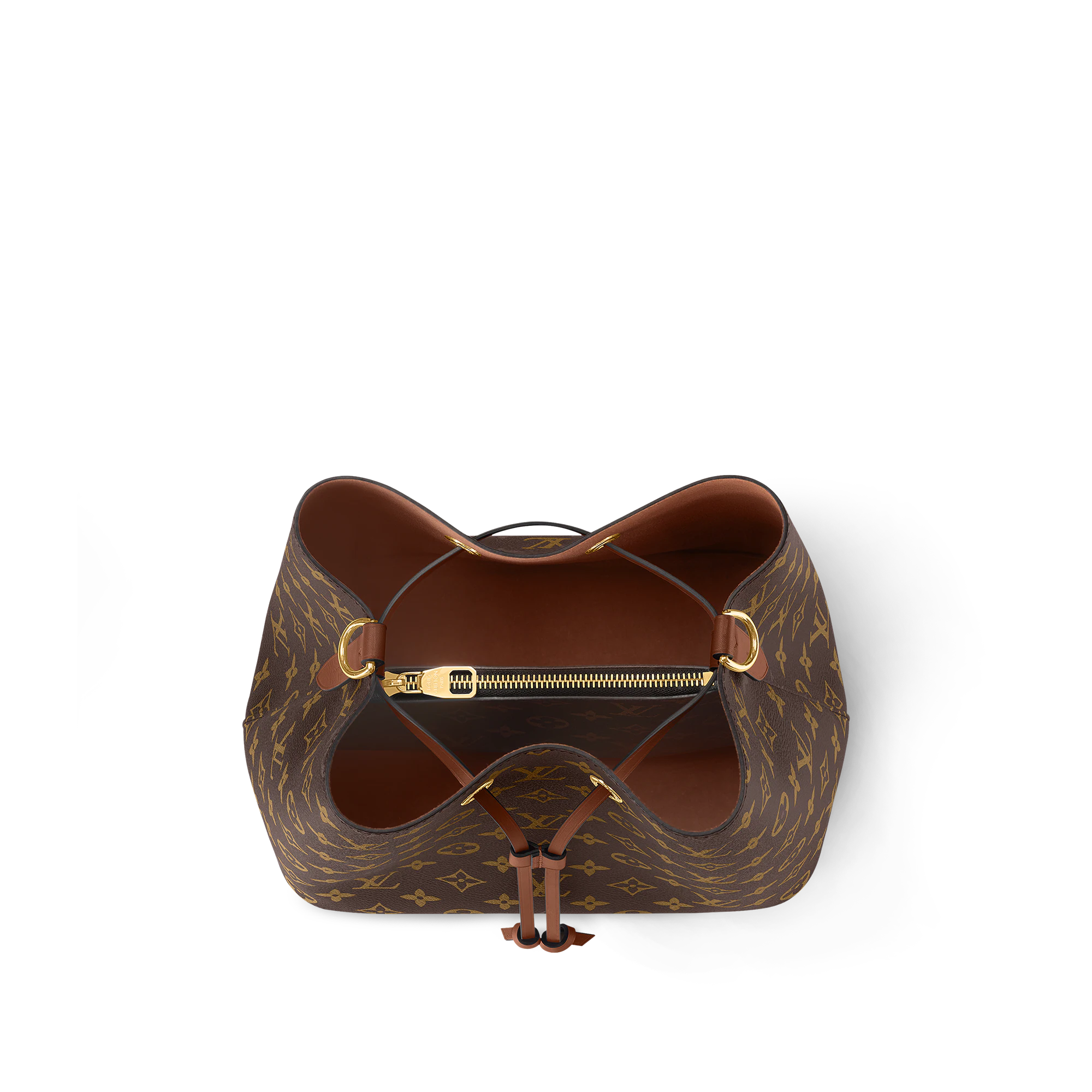 Louis Vuitton Luxury Monogram Canvas And Leather Handbag Neonoe Caramel