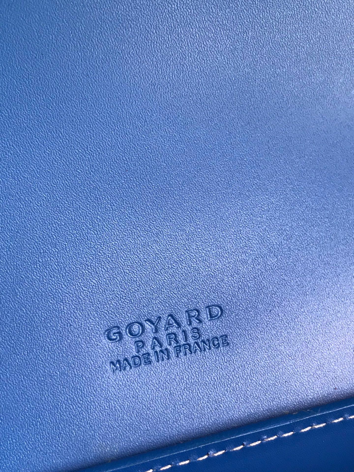 Goyard Duchesse Marie-Caroline Bag 25cm Sapphire Blue Goyardine Canvas And Smooth Calfskin