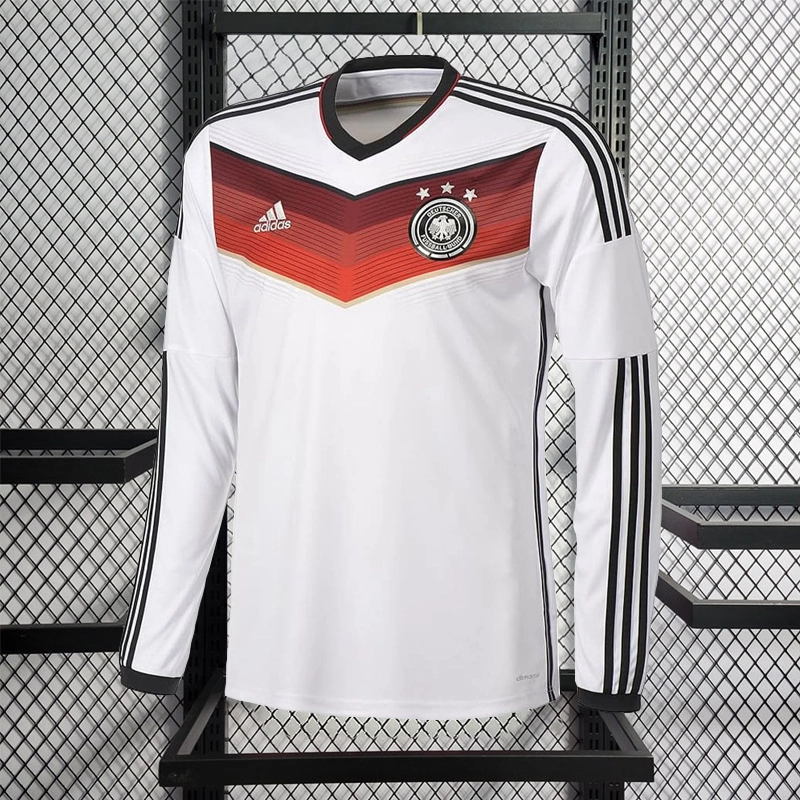 Retro Player 2014 Germany Long Sleeve Home Özil KLOSE MULLER GOTZE REUS Football jersey retro